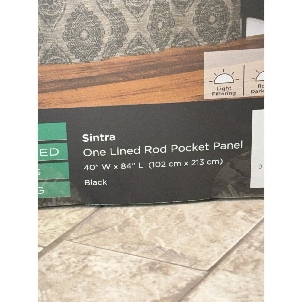 2 PCs Sun Zero Sintra Medallion Black 40
